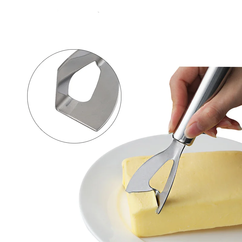 Stainless Steel Butter Cheese Knife Cream Spreader Cutter Tool for Home Kitchen Use Easy Cut Spread Cheese Butter Efficient