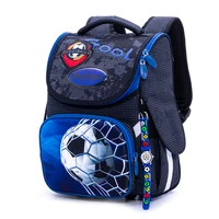 Orthopedic School Backpack For Boys 3D Cartoon Football School Bag Children 1 Grade Backpacks Kids Satchels Bookbag Russia Brand 1