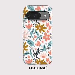 Acrylic Shockproof Phone Case with Floral Design - Google Pixel 8 Pro (TYFL2840)