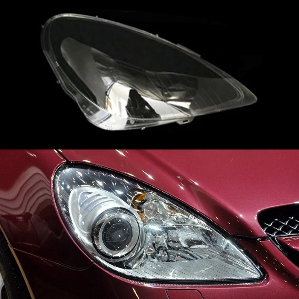 

For Mercedes-Benz SLK SLK280 300 350 2004~2010 Headlamp Cover Lamp Cover Headlight Transparent Lampshade Lamp Glass Lens