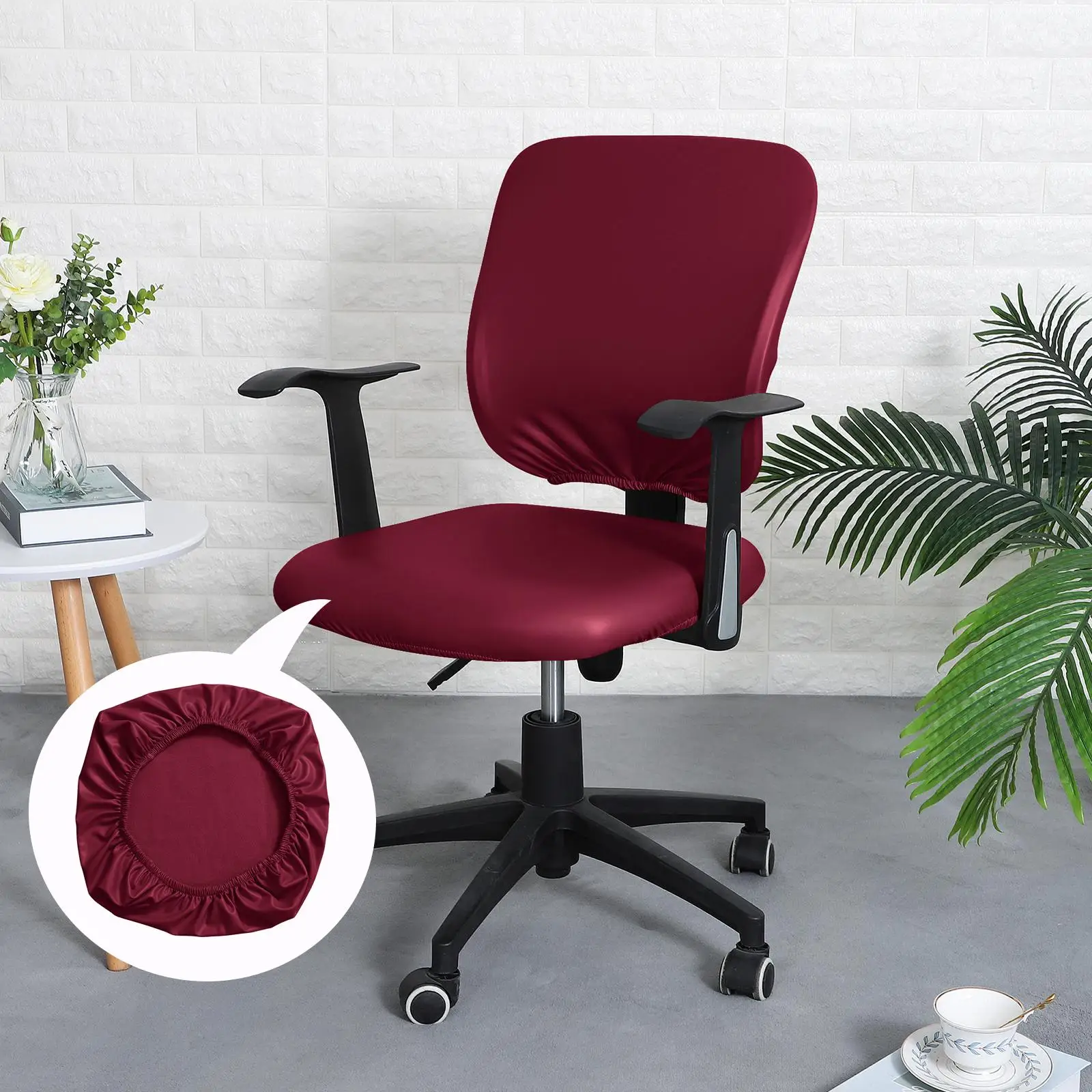 Jacquard Office Chair Cover Elastic Lattice Gaming Chairs Slipcovers  Computer Seat Case Removable Funda Silla Escritorio Home - AliExpress