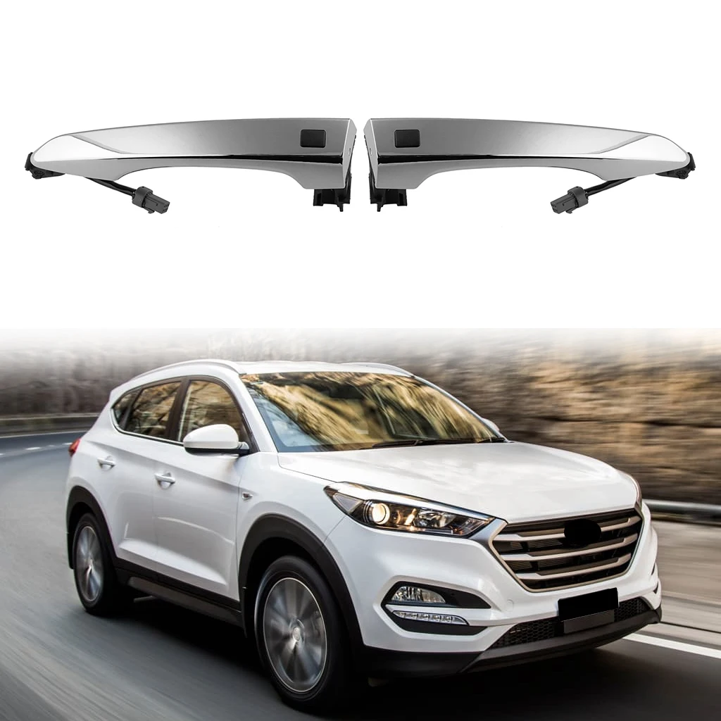 

82661D3710 Chrome Exterior Front Right Door Smart Key Handle Fit for Hyundai Tucson 2016 2017 2018 2019