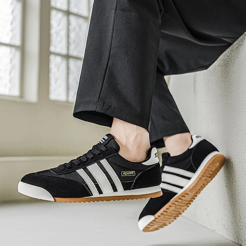 Versatile and Fashionable Striped Breathable Casual Sports Shoes for Spring and Summer, with Fabric Lining, Offering Good Comfort, Suitable for Outdoor Hiking, Daily Leisure, and Running Fitness, view 5