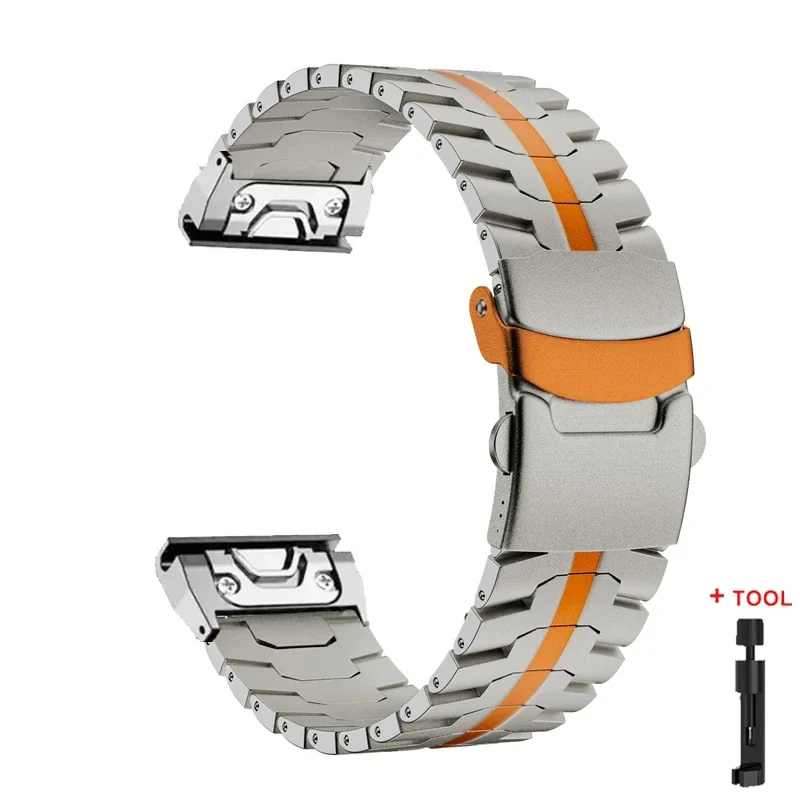 Premium Titanium Strap - Quick Fit 22/26mm - Stainless Steel Band Bracelet