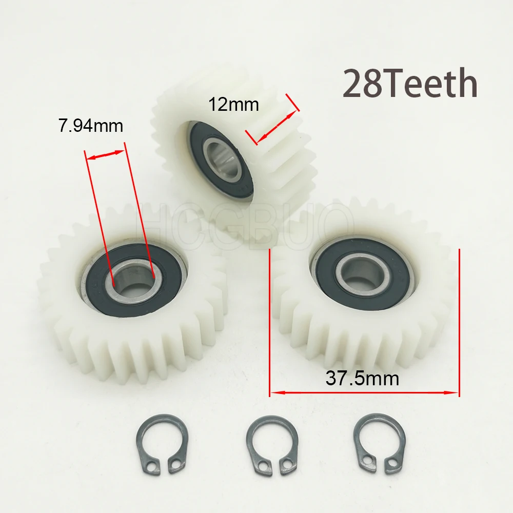 28T 37.5x12mm Planetary Gear With Bearings Wheel Hubs Electric Scooter Gear E-bike Hub Nylon Gears For Bafang Motor Accessories