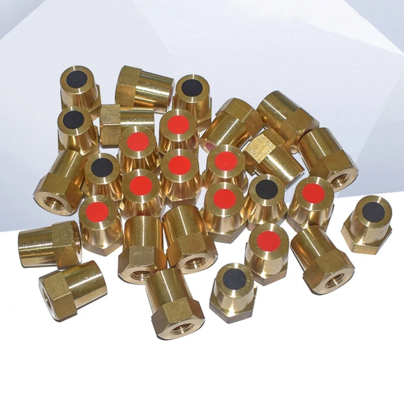 Battery Terminal Connectors 2Pcs Car Battery Terminal Connector Clamp M10 M6 M8 Brass Stud Wire Binding Post Thread Screw Power Supply Connector Terminal