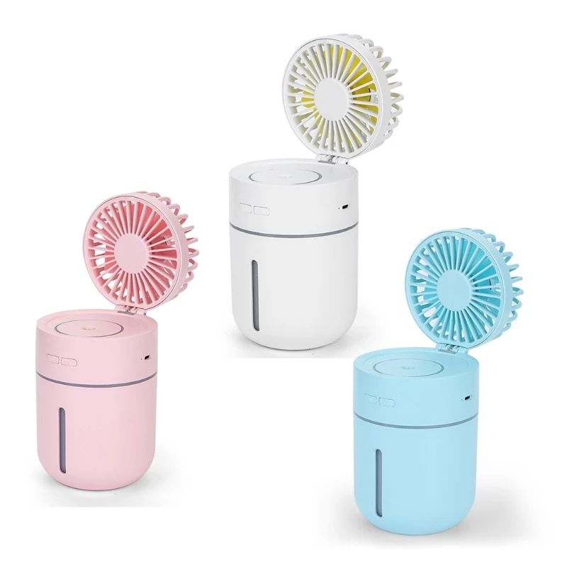 

Mini Humidifier for w/ Fan Super Quite Rechargeable for w/ Night Light Auto Dropship