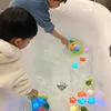 Baby Bath Swimming Pool Glowing Toy LED Light Bathtub Soft Rubber Float Induction Luminous Cute Animals Children Funny Gifts 5