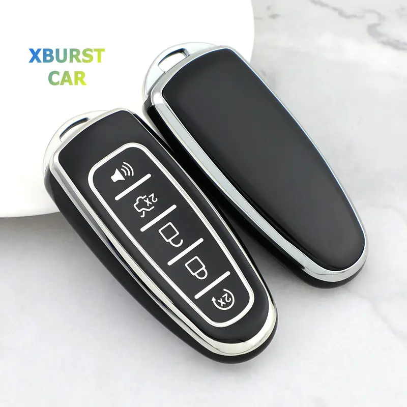 Premium TPU Car Key Case Cover - 5-Button Protection Shell