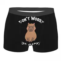 Capy Man's Boxer Briefs Capybara Highly Breathable Underwear Top Quality Print Shorts Birthday Gifts 1