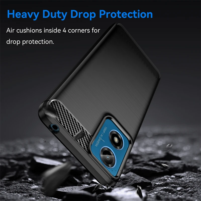 Silicone Carbon Fiber Back Cover