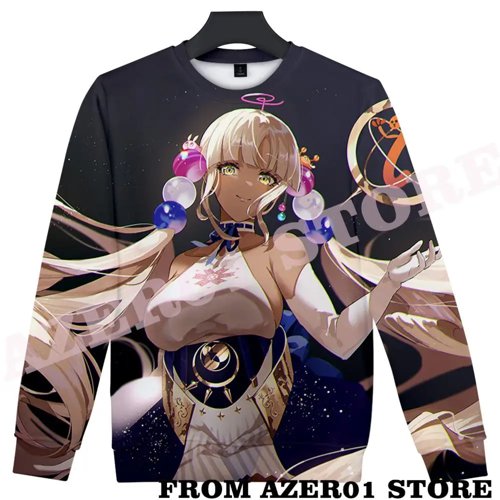 

HOLOLIVE VTuber tsukumsana Tsukumo Sana Merch с круглым вырезом осенне-зимние повседневные милые толстовки с капюшоном для мужчин и женщин