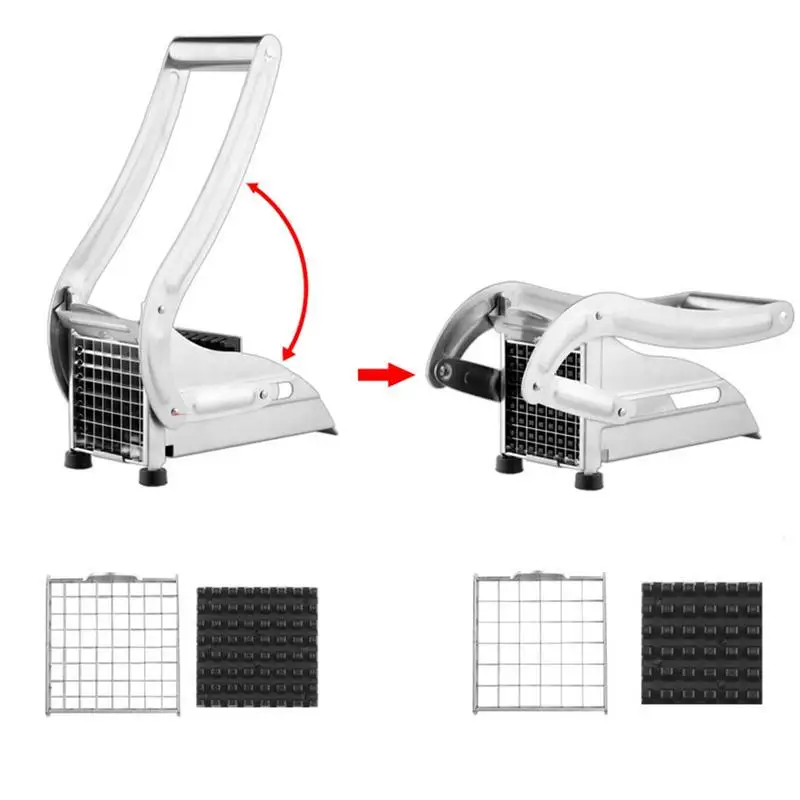 36/64Holes Blades Potato Cutter Stainless Steel Manual Chipper Multifunction Fast Cutting Kitchen Universal only Sells Blades