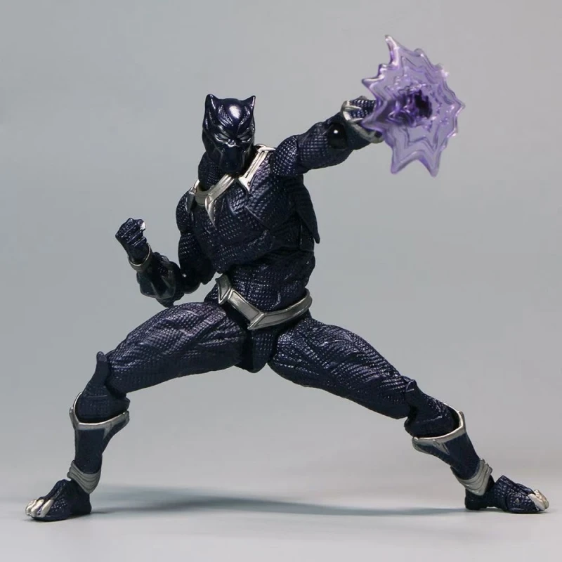 

Marvel Revoltech Yamaguchi Black Panther Figure King Of Wakanda Action Figures Model Toys Joint Movable Doll Kids Birthday Gifts