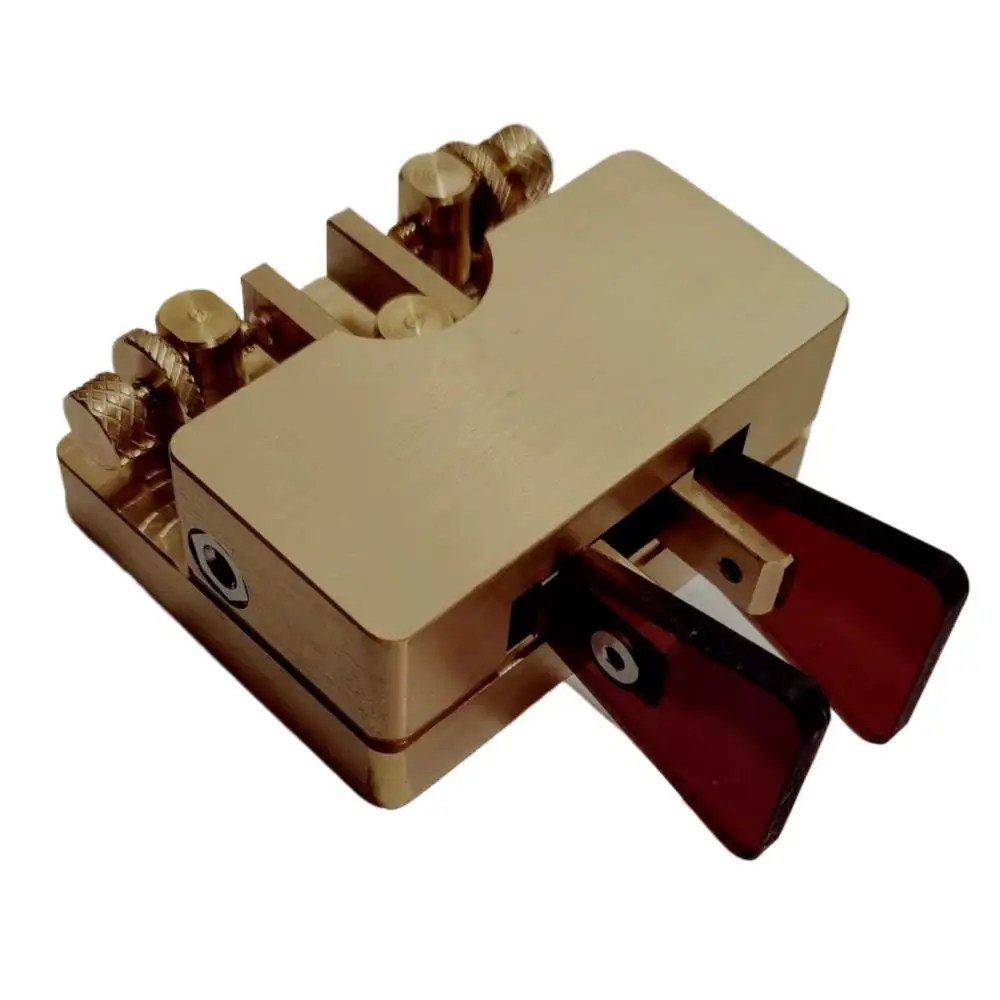 

Copper Portable Dual Paddle Automatic Key HF Radio CW Morse Code For Shortwave CW amateur radio walkie-talkie