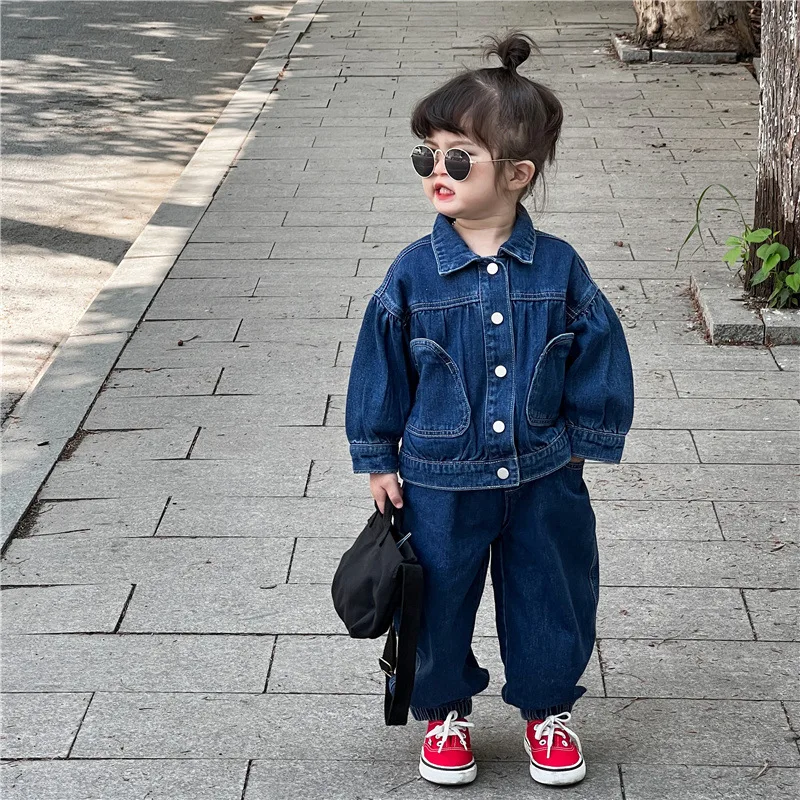 Spring Autum Baby Boy Boutique Clothing Set Fashion Boys Denim Jacket And  Pants 2 Piece Outfits Kids Bebes Girls Suits 2-9 Years - Children's Sets -  AliExpress