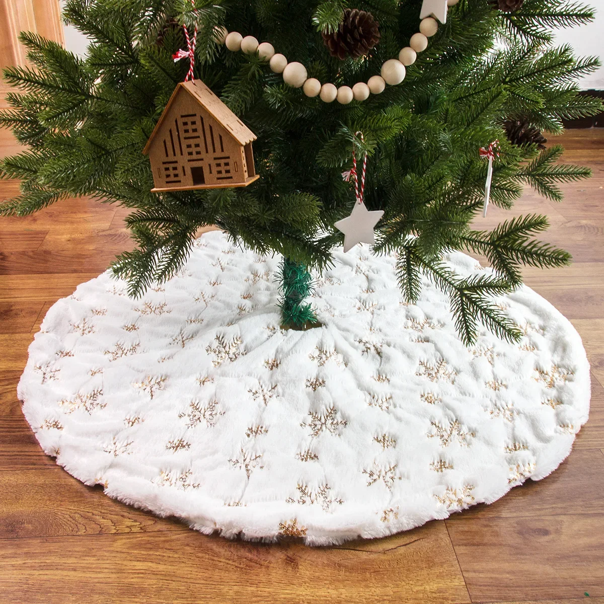 High-Quality Creative Christmas Tree Skirt Christmas Trees Foot Carpet Skirts Mat New Year Home Party Supplies 2025