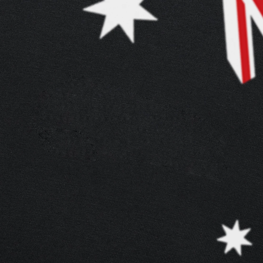 Humorous Australian Flag Graphic Men's Oversized Cotton T-Shirt