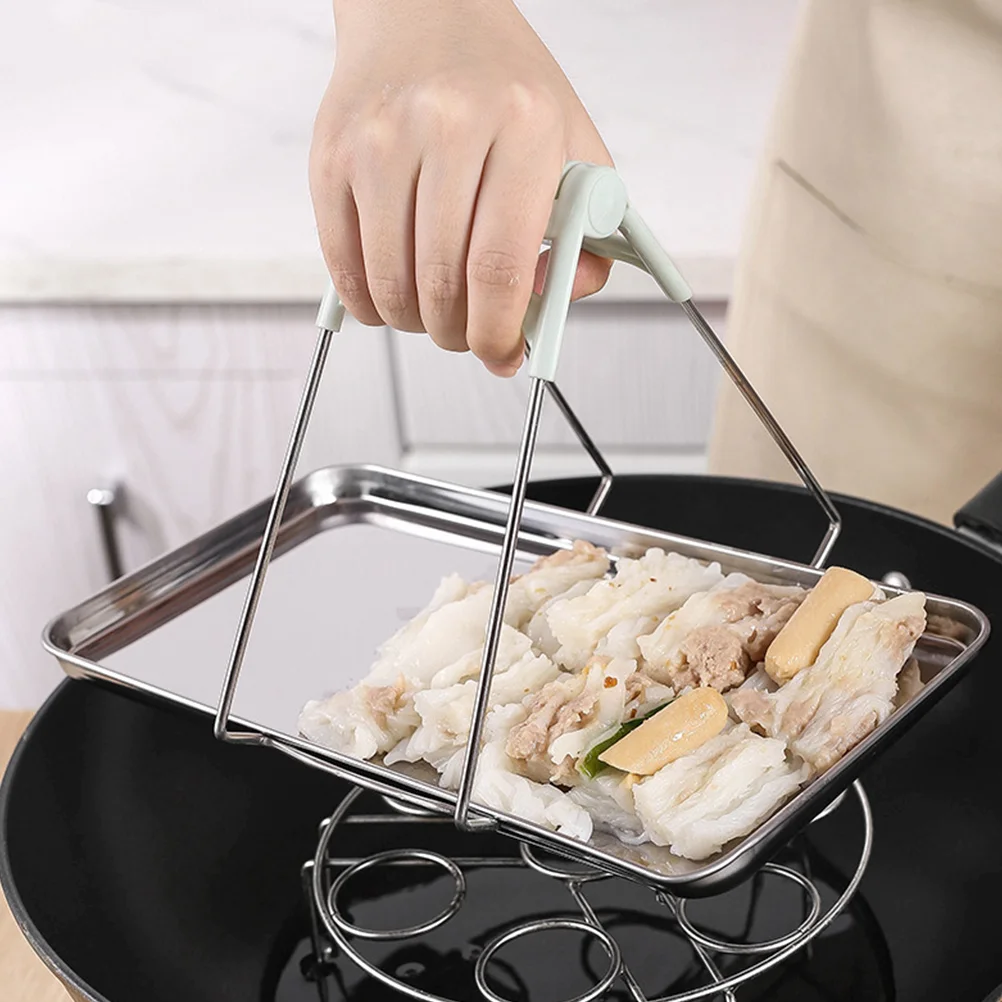 

4pcs/ Set Stainless Steel Steam Food Pan Catering Food Tray with Baking Baking Tray