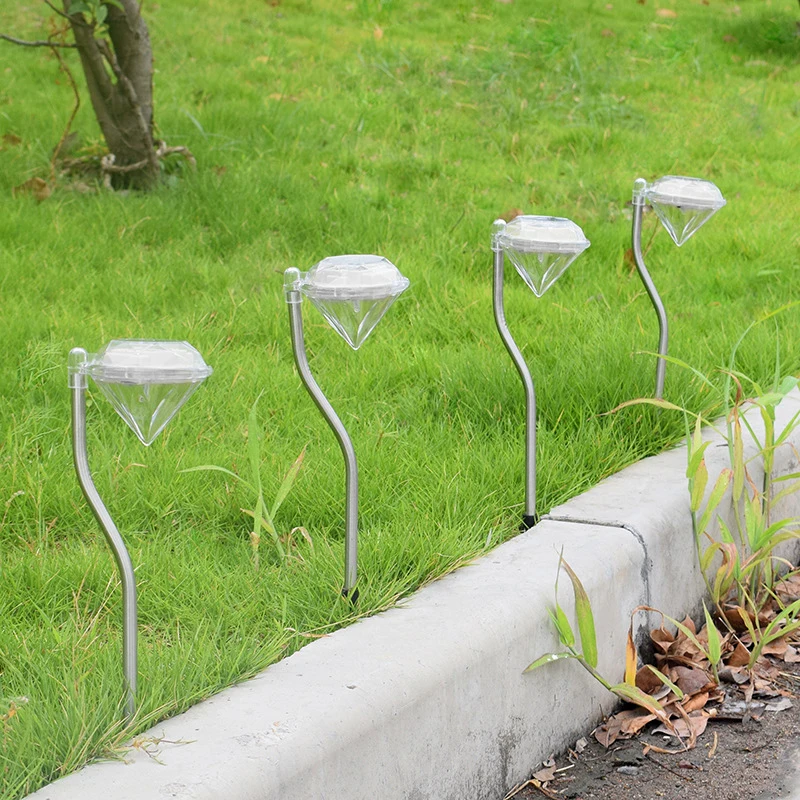 Exterior Lights Diamond Solar Stakes Lawn Lamp,Outdoor Lights, Landscape lighting,for Garden, Villa, Courtyard, Camping Decor 3