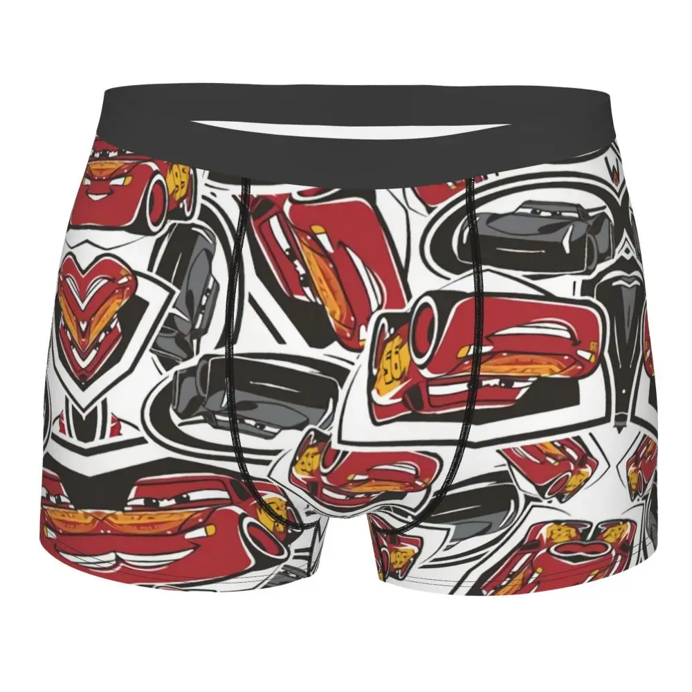 Custom Lightning McQueen Car Collage Boxers Shorts Men's Briefs Underwear Cool Underpants