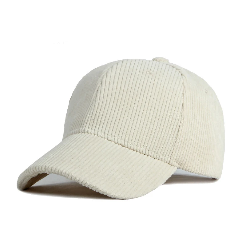 Corduroy Baseball Cap for Men and Women Autumn Winter