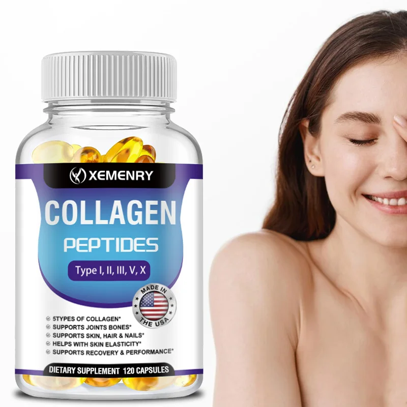 Collagen Peptides Capsules - Supports Natural Collagen Production, Promotes Skin Health, Whitens, and Reduces Wrinkles