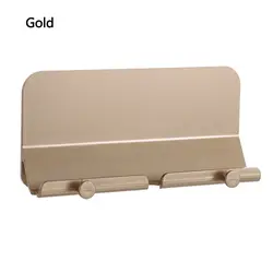 Universal Wall Mount Hanging Stand for Smartphones and Tablets (Gold)
