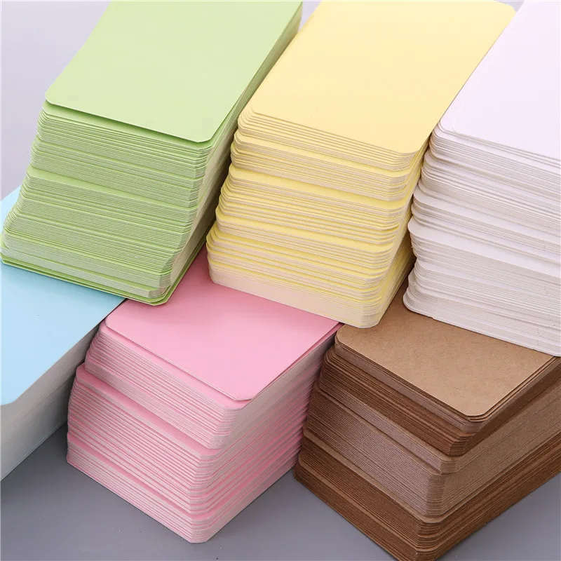 Kraft paper card 50pcs/box blank business message etc