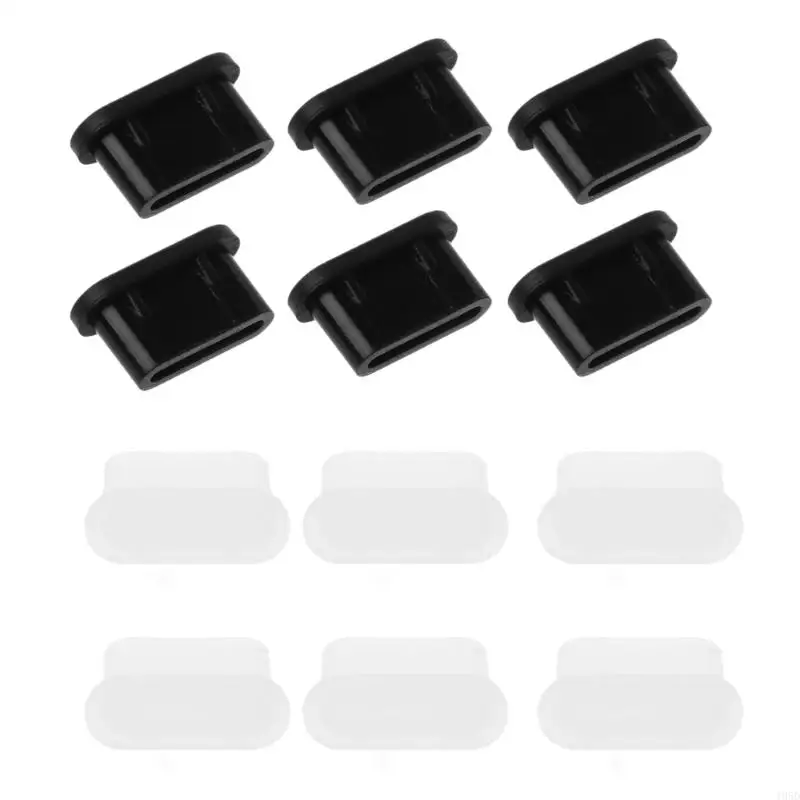 thumbnail image 2 of Yotijay 5x10Pcs USB C Dust Practical Soft Charging Port Protector Caps For Phone Transparent 2 of 13