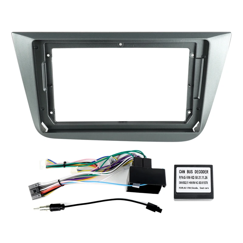 2din Car Radio multimedia player bracket Fascias Frame for SEAT ALTEA 2004-2015 Radio dashboard mounting frame with canbus cable