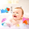 10Pcs/Set Bathing Toy For Baby Bath Toys Bathroom Animals Playing Swimming Water Toys For Children Soft Float Sound Squeaky 3