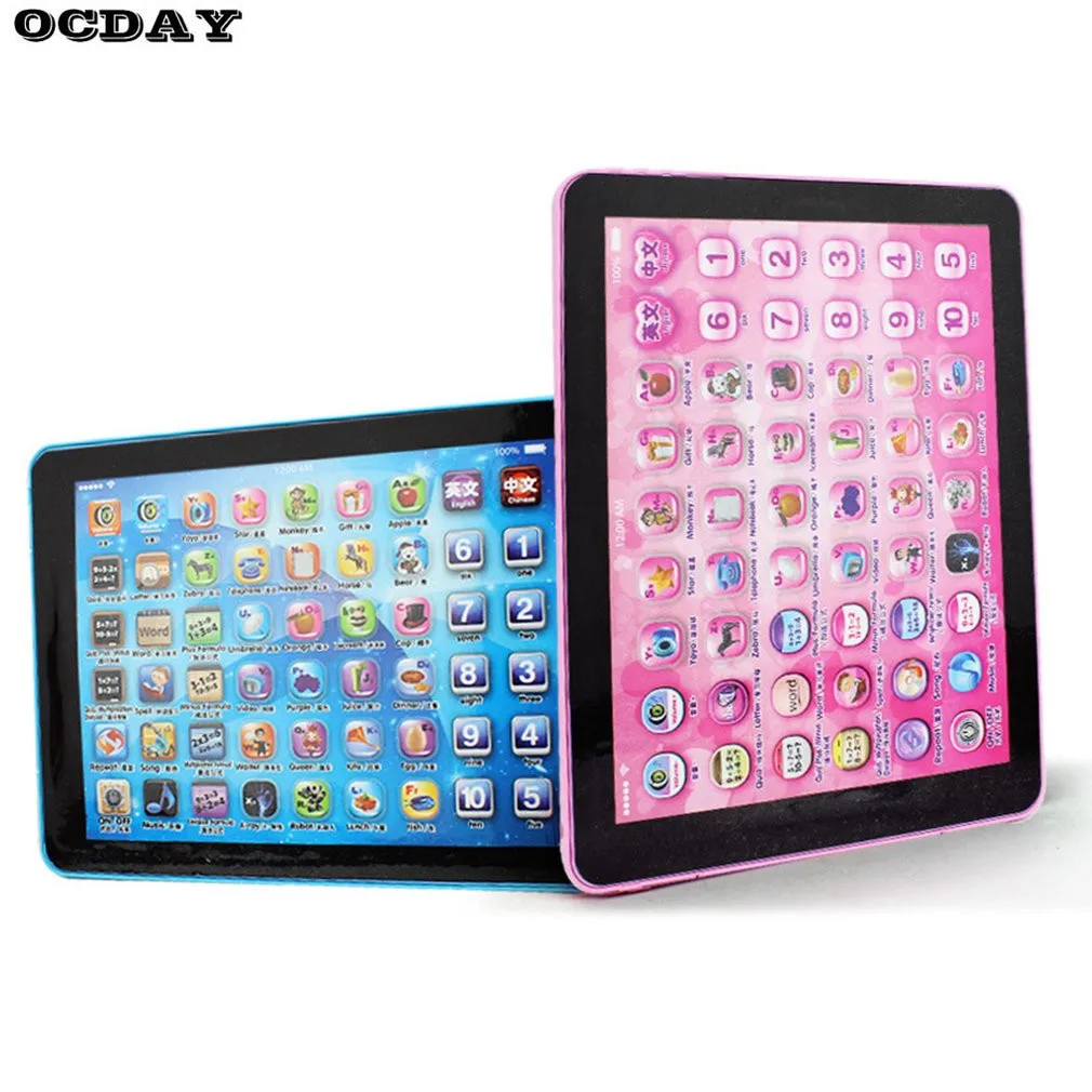 Baby Touch Computer Tablet Pad Educational Toys Kids Early Learning Reading English Chinese Language Machine For Kids Children