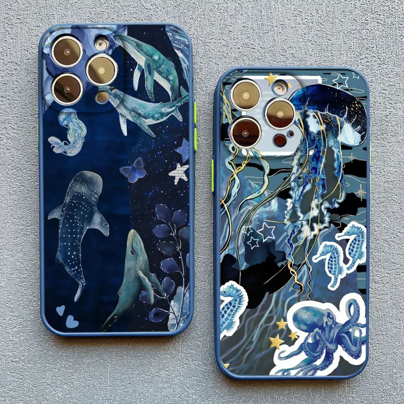 Ocean Whale Shark Swimming Phone Case Cover