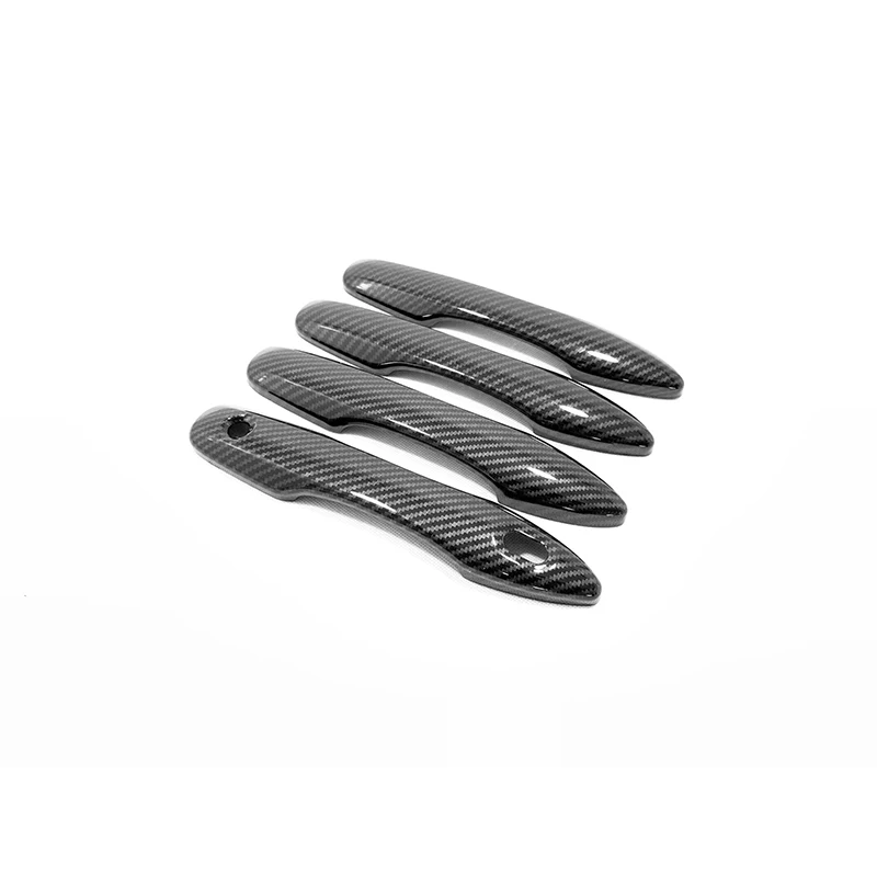 thumbnail image 1 of Para Toyota Camry 2018 2019 2020 2021 2022 Cubierta protectora de manija de puerta de moldura exterior ABS cromado negro tapas decorativas de carbono, 1 of 5