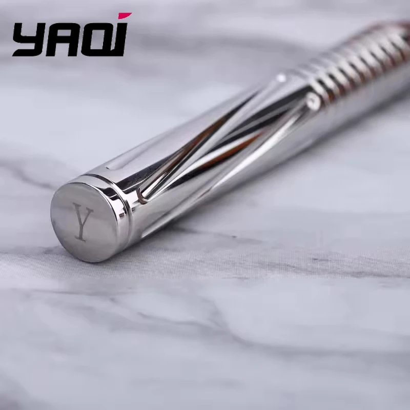 2026 YAQI BULLET 광택 처리된 스테인리스 스틸 및 황동 남성용 안전 면도기 손잡이 약 71g 전문 여행용 수염 관리 도구