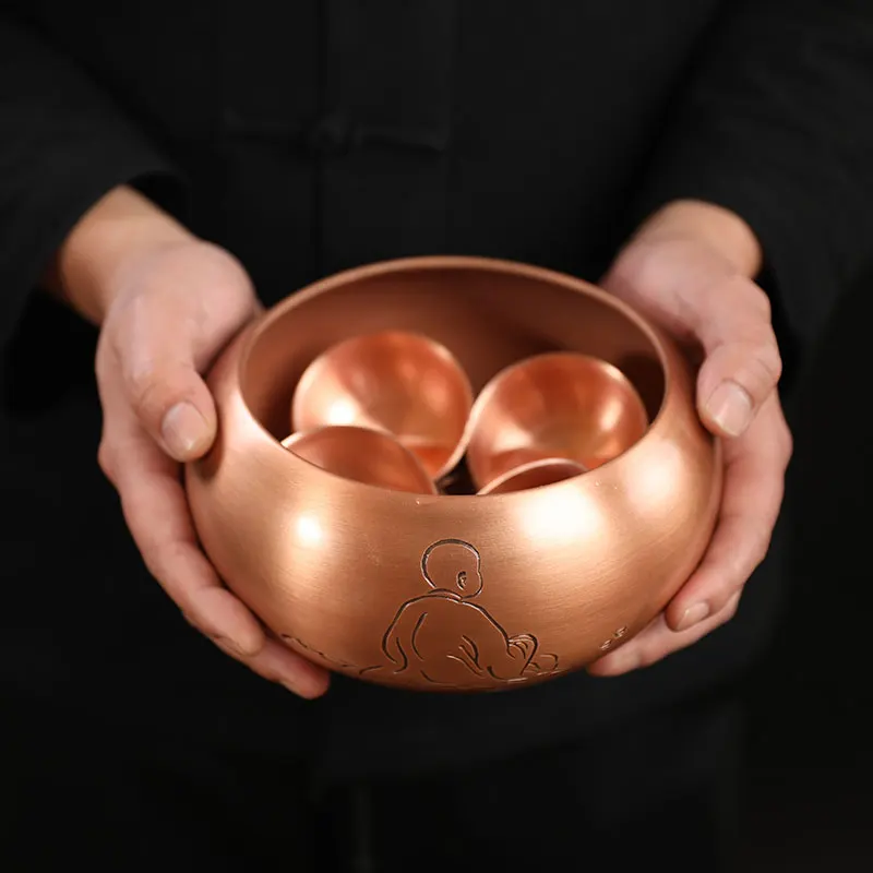 

Zhushantang large pure copper tea washing hand hao