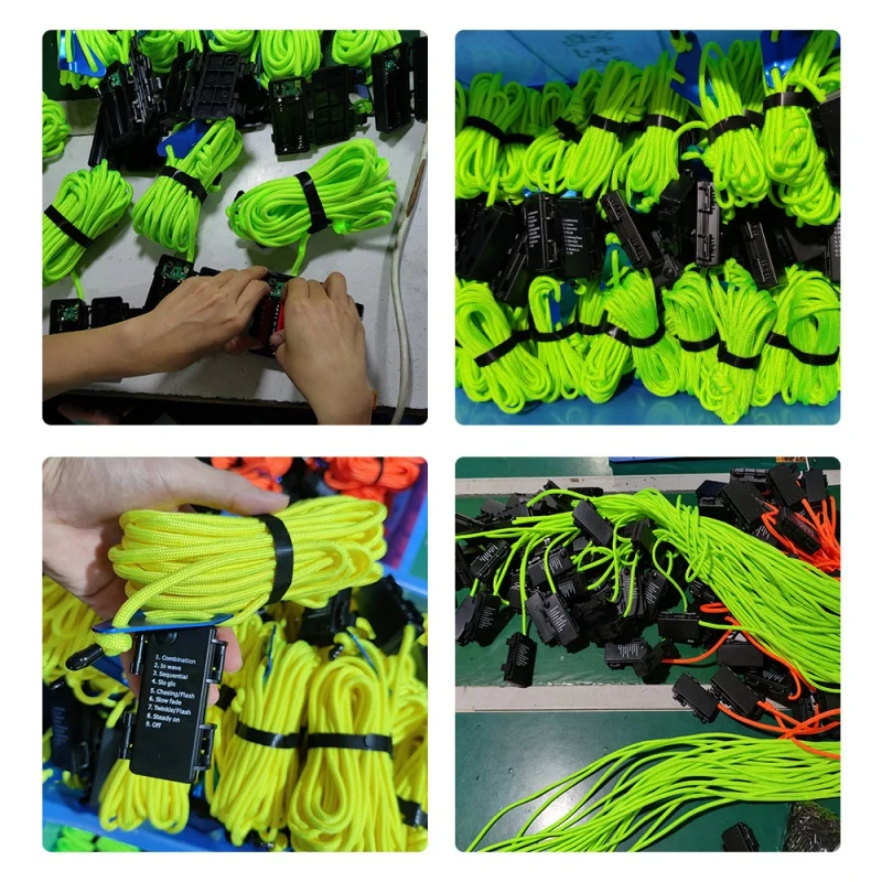 Outdoor Camping Upgrade Pulley Adjustable Proof Canopy Tent Luminous Wind Light Atmosphere Fixed Camp Rope