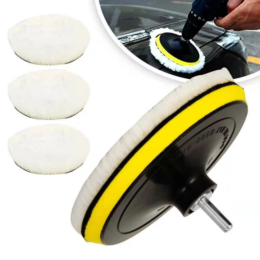 Wool Polishing Disc Selfadhesive Polishing Beauty Waxing Wool Sponge