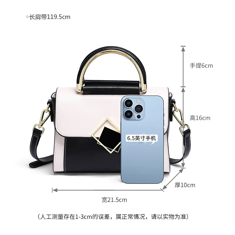 Bag Women's Handbag Shoulder One Y2k Crossbody Clutche New Genuine Leather Fashionable Trendy Commuting Exquisite  Classic Style