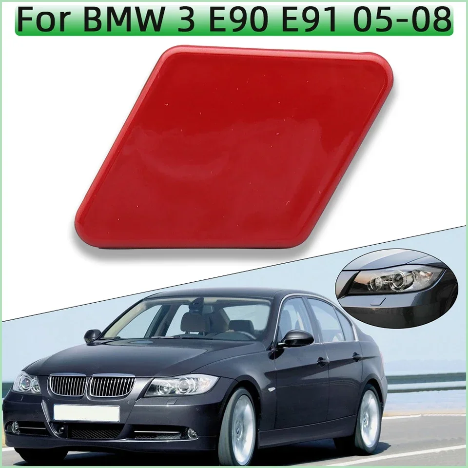 BMW 3 320 325 328 E90 세단 E91 왜건 2005 2006 2007 2008 헤드램프 워셔 노즐 커버 캡 #61678031307 헤드라이트 워셔 캡, 전조등 워셔 캡 