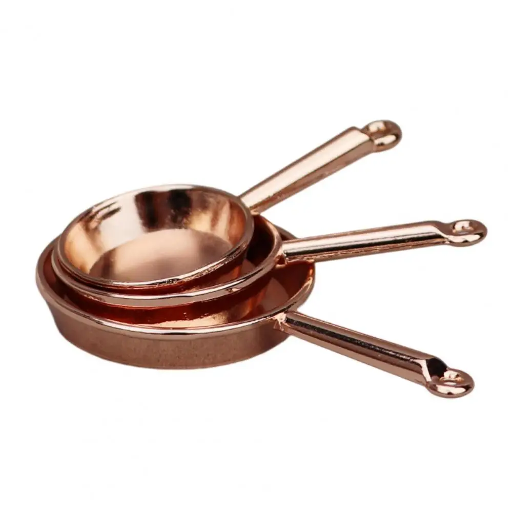 

1 12 Scale Dollhouse Accessories Charming Dollhouse Kitchen Decor Miniature Frypans Cooking Pot Set 1 12 Scale for Dollhouse
