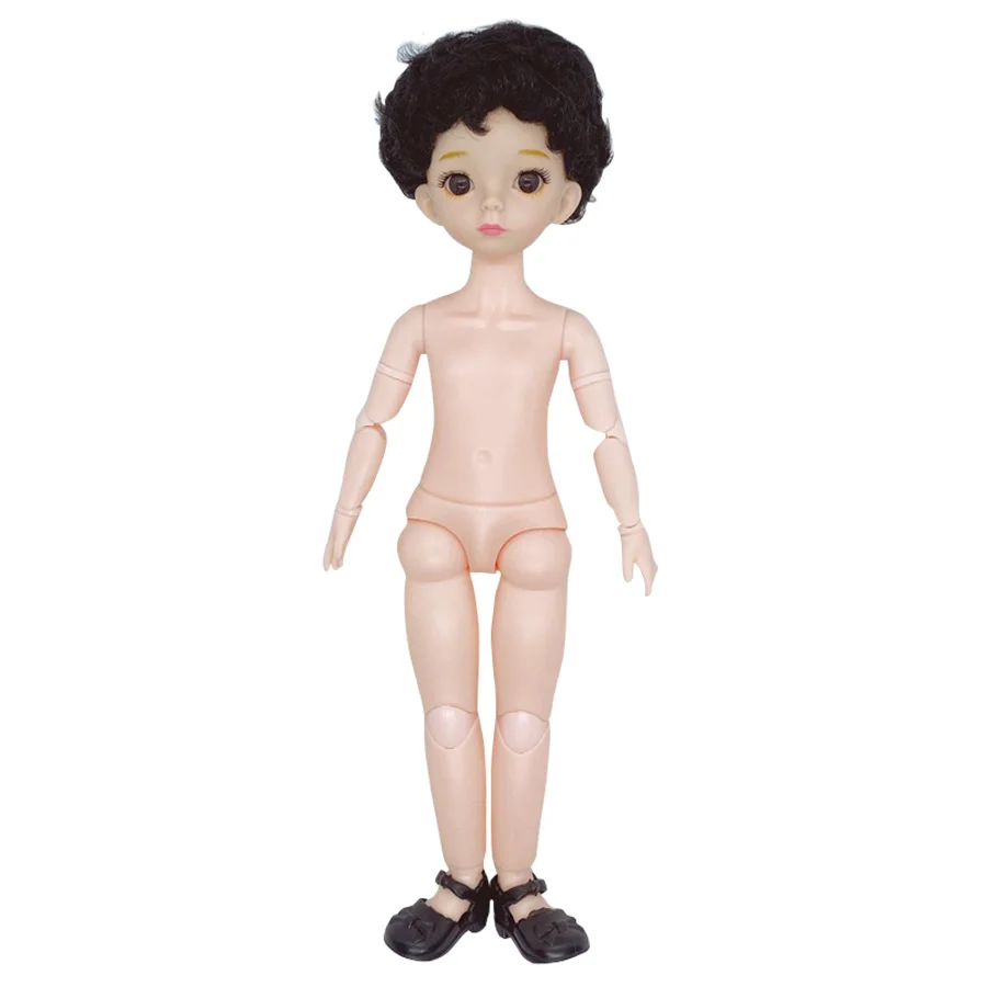Boys 30cm Dolls With Hair 3D Eyes Shoes 20 Ball Jointed Swivel Naked 12 Inch DIY Collocation 1/6 BJD Doll for Kids Toys - 6