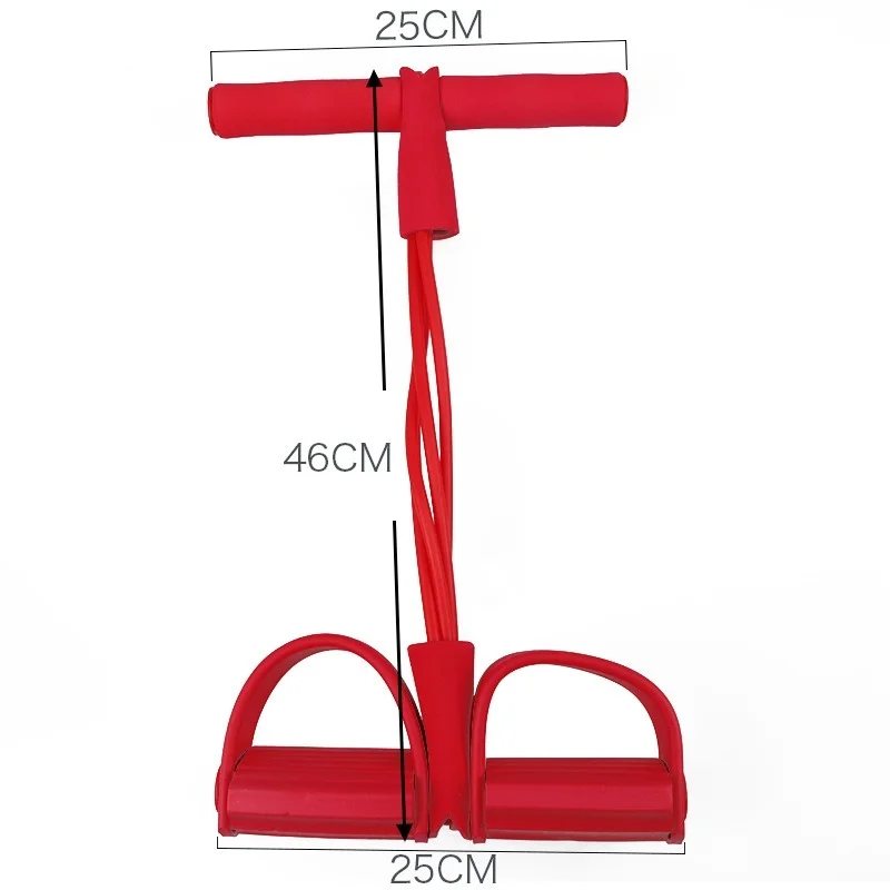 Fitness Gum 4 Tube Resistance Bands Latex Pedal Exerciser Sit-up Pull Rope Expander Elastic Bands Yoga equipment Pilates Workout resistance bands pull up assistance bands resistance band fitness tension rope resistance strap