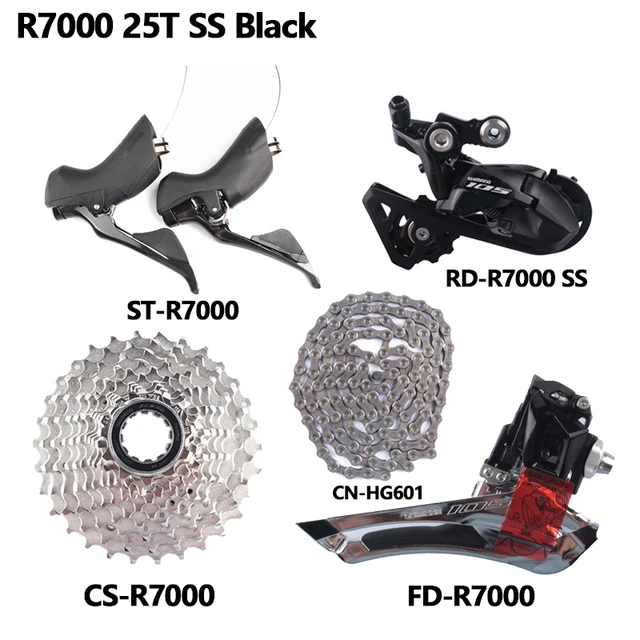 パーツ SHIMANO 105 R7000 four-pice set SHIMANO 105 R7000 2x11S Mini Group Shifter RD SS/GS R7000