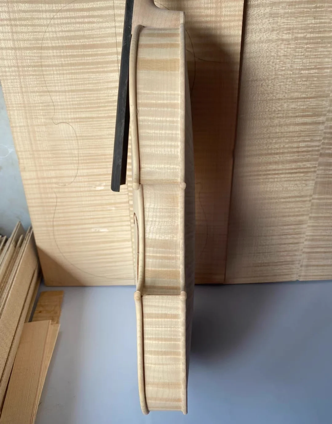 Over 20 years Professional Maple violin white embryo unfinished white maple wood violin solid wood DIY violino