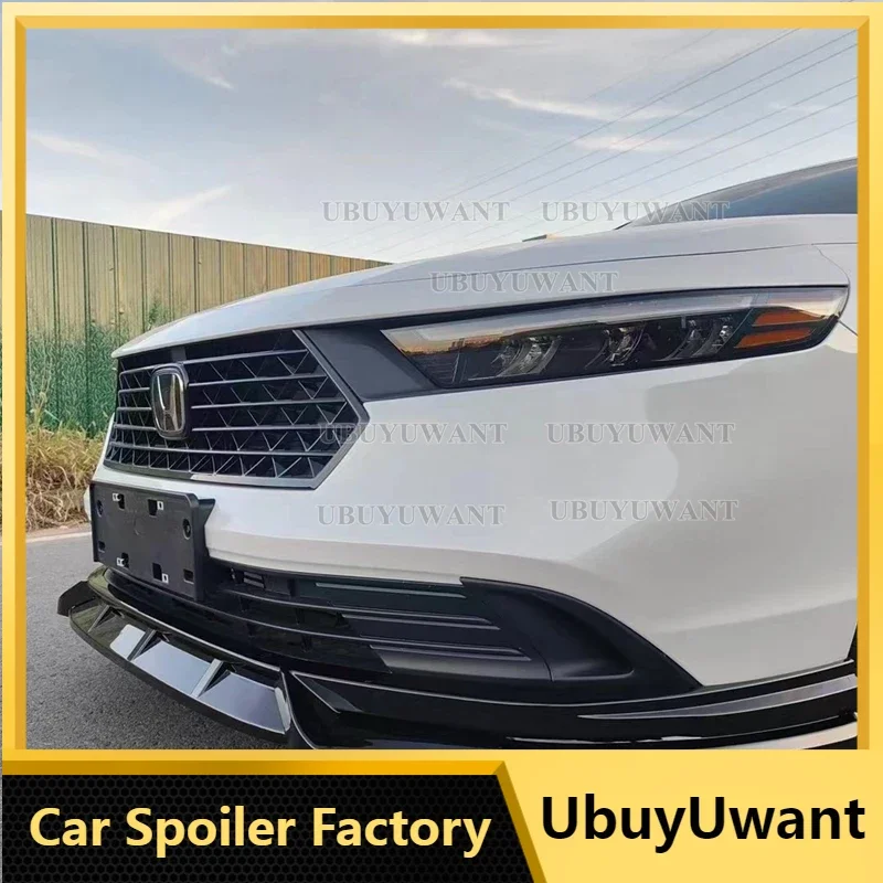 Per Il Più Nuovo Accord Honda 11Th Generation 2023 + Car Styling Materiale Pp Spoiler Anteriore Anteriore Protezione Paraurti Labbro Anteriore