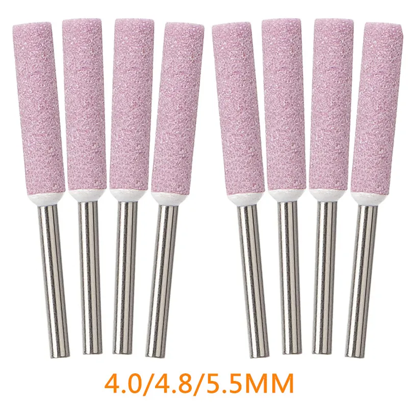 Jeu De 6 Pierres à Aiguiser Diamant Pour Tronçonneuse - 3 Tailles (4,0 Mm, 4,8 Mm, 5,5 Mm), Haute Dureté, Pour Affûtage Chaîne