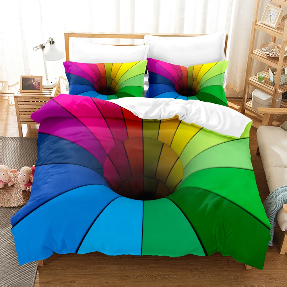 

1PC Cover and Pillowcase Set Thick Single Double Queen King Quilt Bedding Set