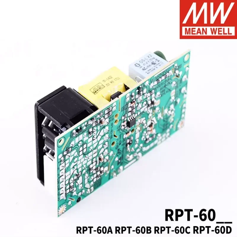 MEAN WELL PCB 타입 RPT-60 시리즈, 트리플 출력 의료 등급 전원 공급 장치, RPT-60A RPT-60B RPT-60C RPT-60D RPT-6003, MEAN WELL PC